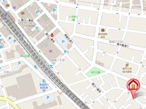 ��ʌ��n�s�ˉz�P���ڂ̃A�p�[�g�̒n�}