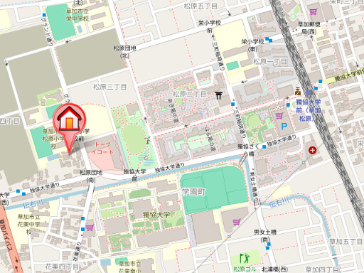 ��ʌ������s�����S���ڂ̃}���V�����̒n�}