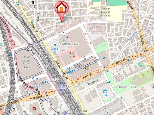 ��ʌ��������܎s��{��g�~���S���ڂ̃}���V�����̒n�}