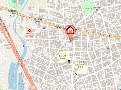 ��ʌ��������܎s��{��O���P���ڂ̃}���V�����̒n�}