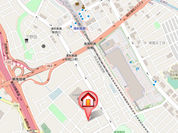 ��ʌ��������܎s�΋�厚���̃}���V�����̒n�}