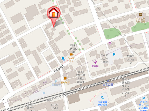 ��ʌ��������܎s�k��~�͒��̃A�p�[�g�̒n�}