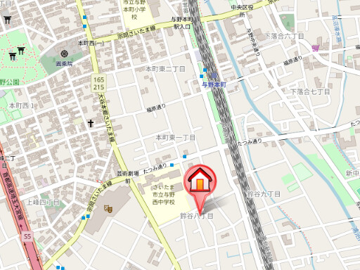 ��ʌ��������܎s�������J�W���ڂ̃}���V�����̒n�}