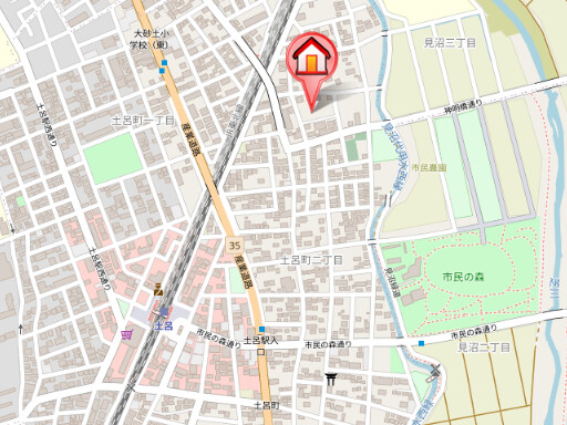 ��ʌ��������܎s�k��y�C���Q���ڂ̃}���V�����̒n�}