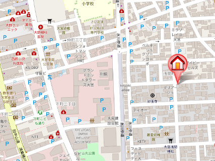 ��ʌ��������܎s��{���Ԓ��P���ڂ̃}���V�����̒n�}