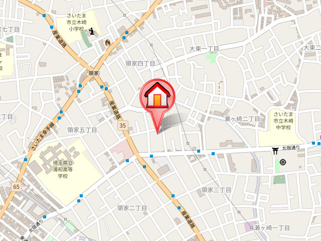 ��ʌ��������܎s�Y�a��̉ƂR���ڂ̃}���V�����̒n�}