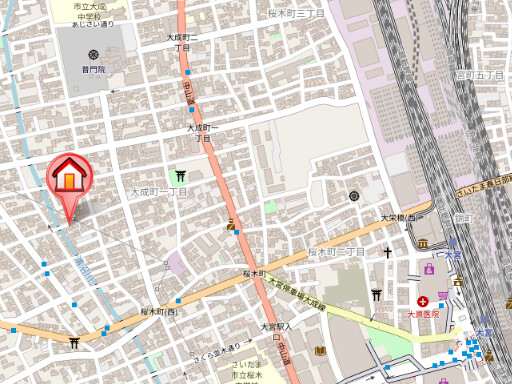 ��ʌ��������܎s��{��听���P���ڂ̃}���V�����̒n�}