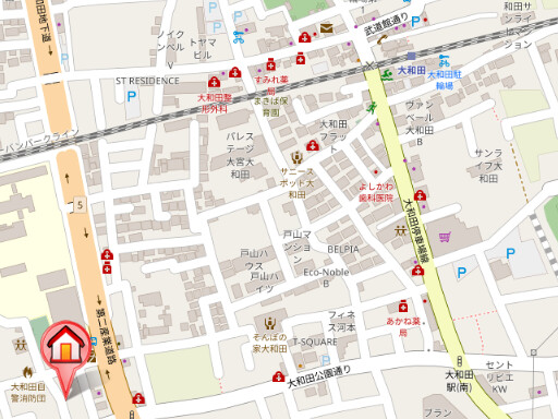 ��ʌ��������܎s�������a�c���P���ڂ̃}���V�����̒n�}