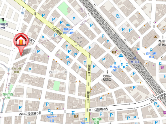 ��ʌ��n�s�쒬�R���ڂ̃}���V�����̒n�}