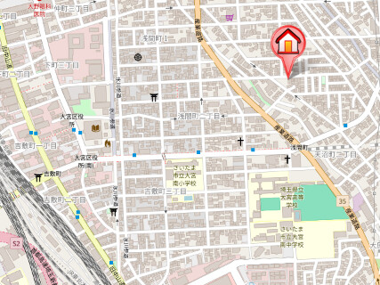 ��ʌ��������܎s��{��V�����Q���ڂ̃}���V�����̒n�}